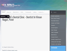 Tablet Screenshot of drrupalisdentalclinic.com